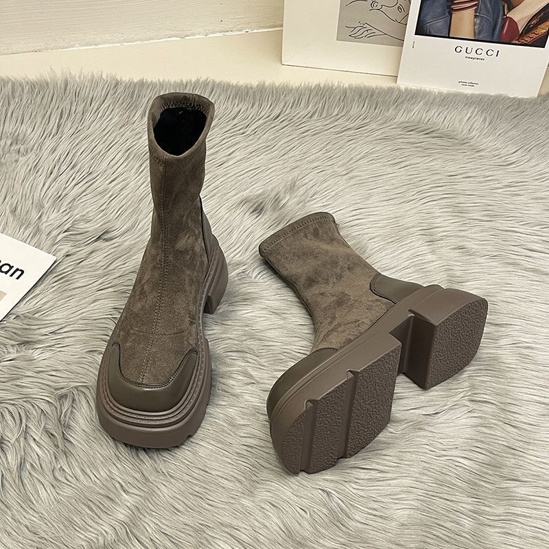 Martin Boots Damen All-Match-Stiefel mit dicker Sohle