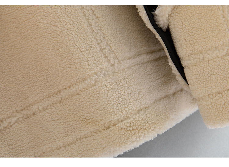 Fleecegefütterte, dicke Reversjacke