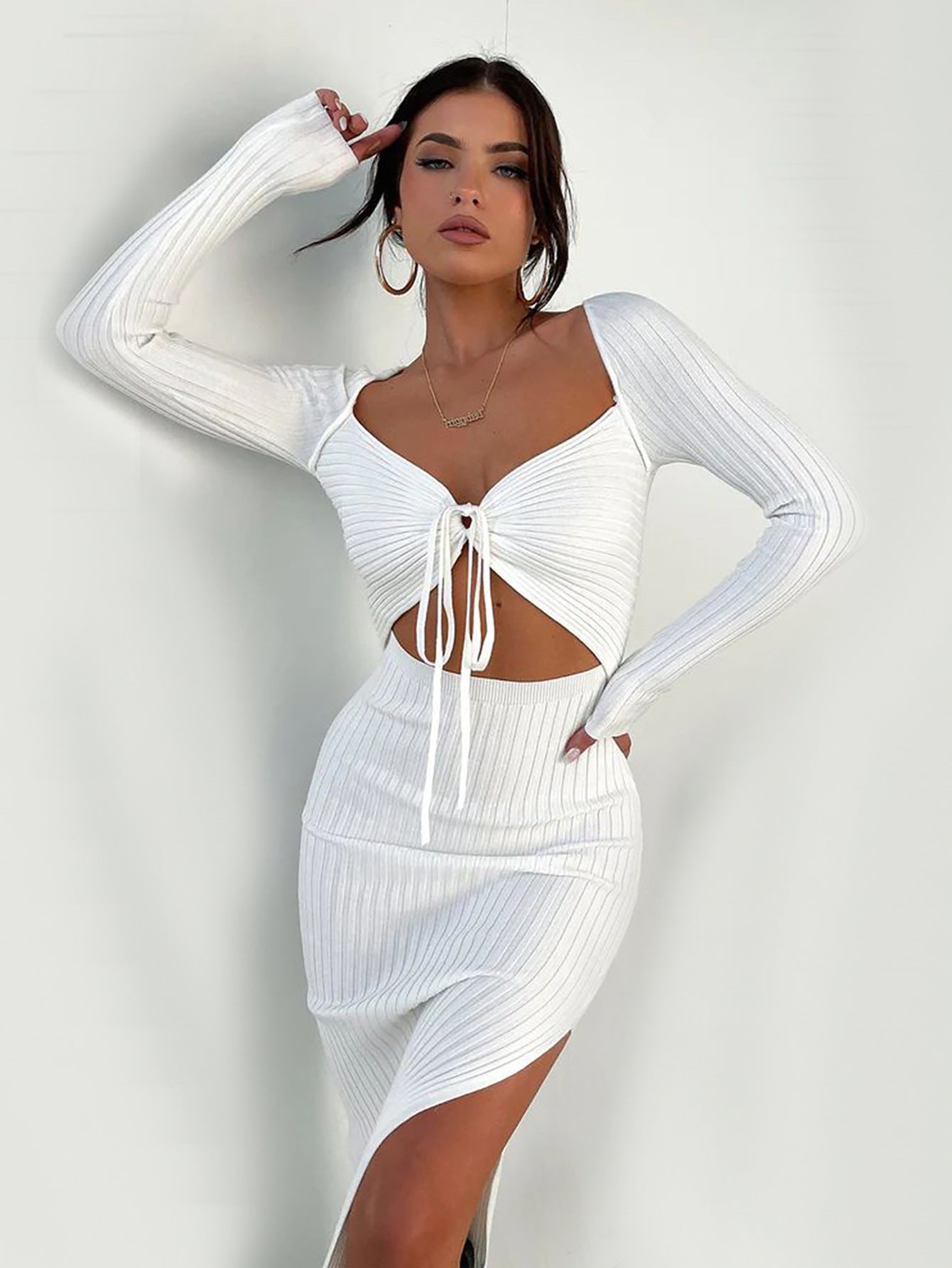 Slim-fit Slimming High-end Long Sleeve Dress