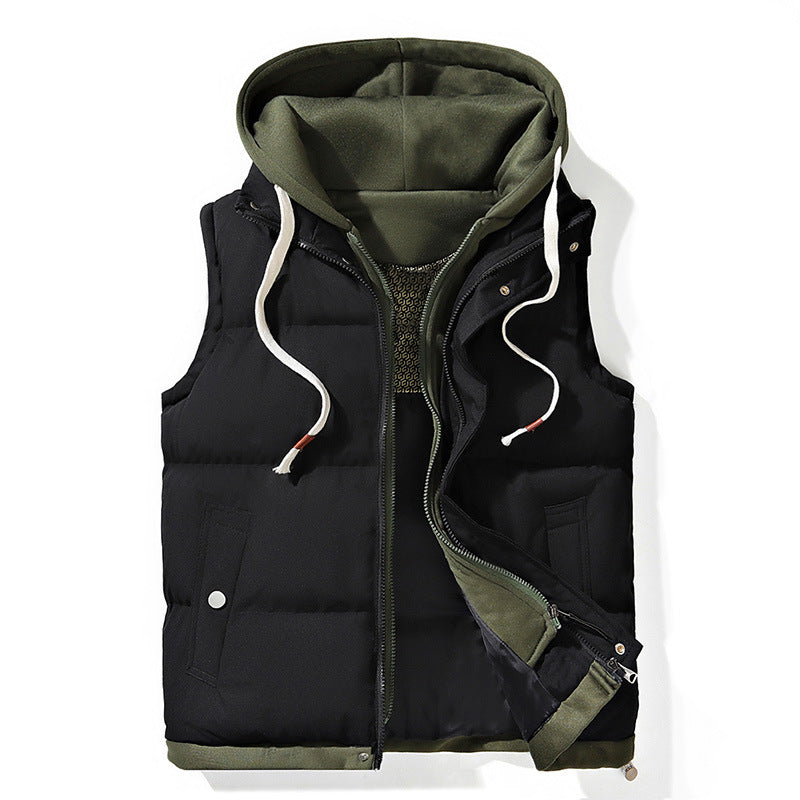 Herbst und Winter Lässiger, all-matching Loose Vest Cotton-padded Coat