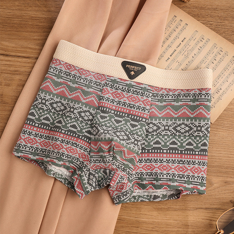 Men's Sports Trendy Underwear Breathable Antibacterial Boxer Shorts