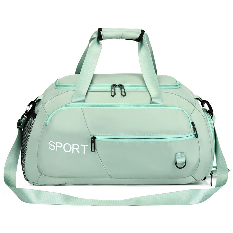 Gepäcktaschen für Frauen Handtasche Oxford Herren Fitness Gym Umhängetasche Wasserdicht Sport Reise Rucksack mit Schuhe Fach