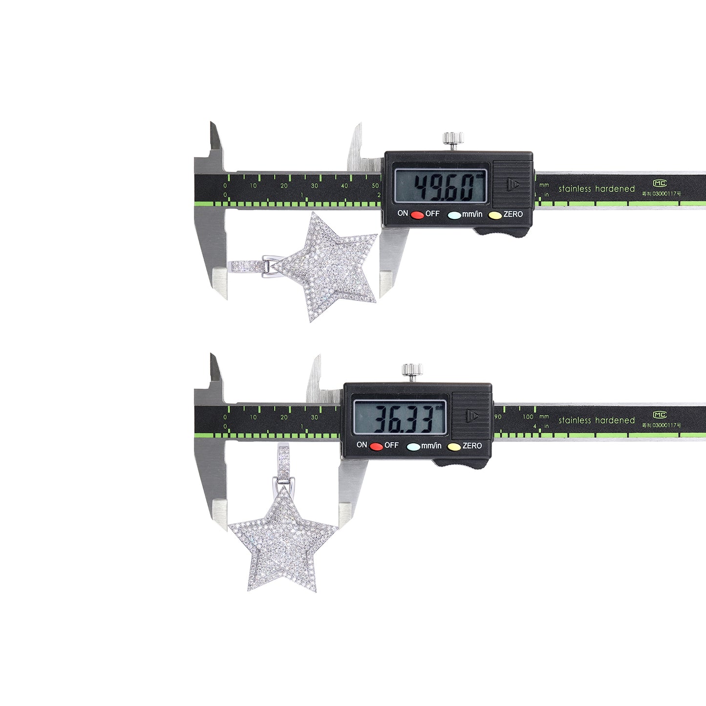 King's Star - A Fashionable And Trendy Necklace Pendant Set With Top-quality Moissanite S925, Silver And Platinum-plated, Can Be Tested With A Diamond Pen