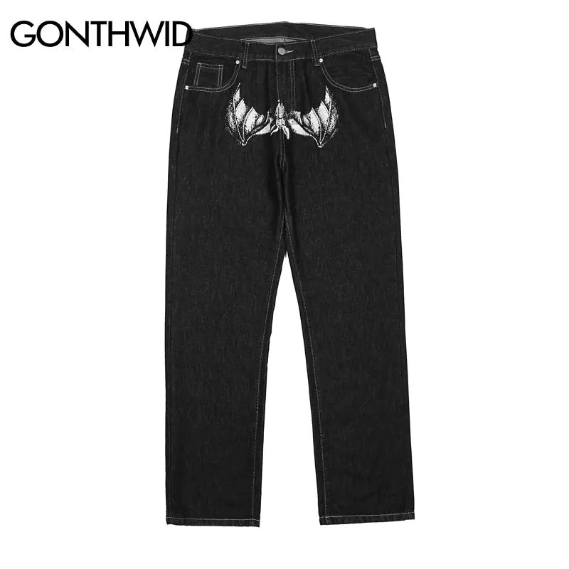 Baggy-Jeans mit Grafikprint für Herren