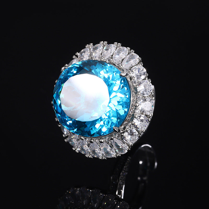 Artificial Bird's Nest Cutout Egg-Shaped Luxuriously Inlaid Elegance Set