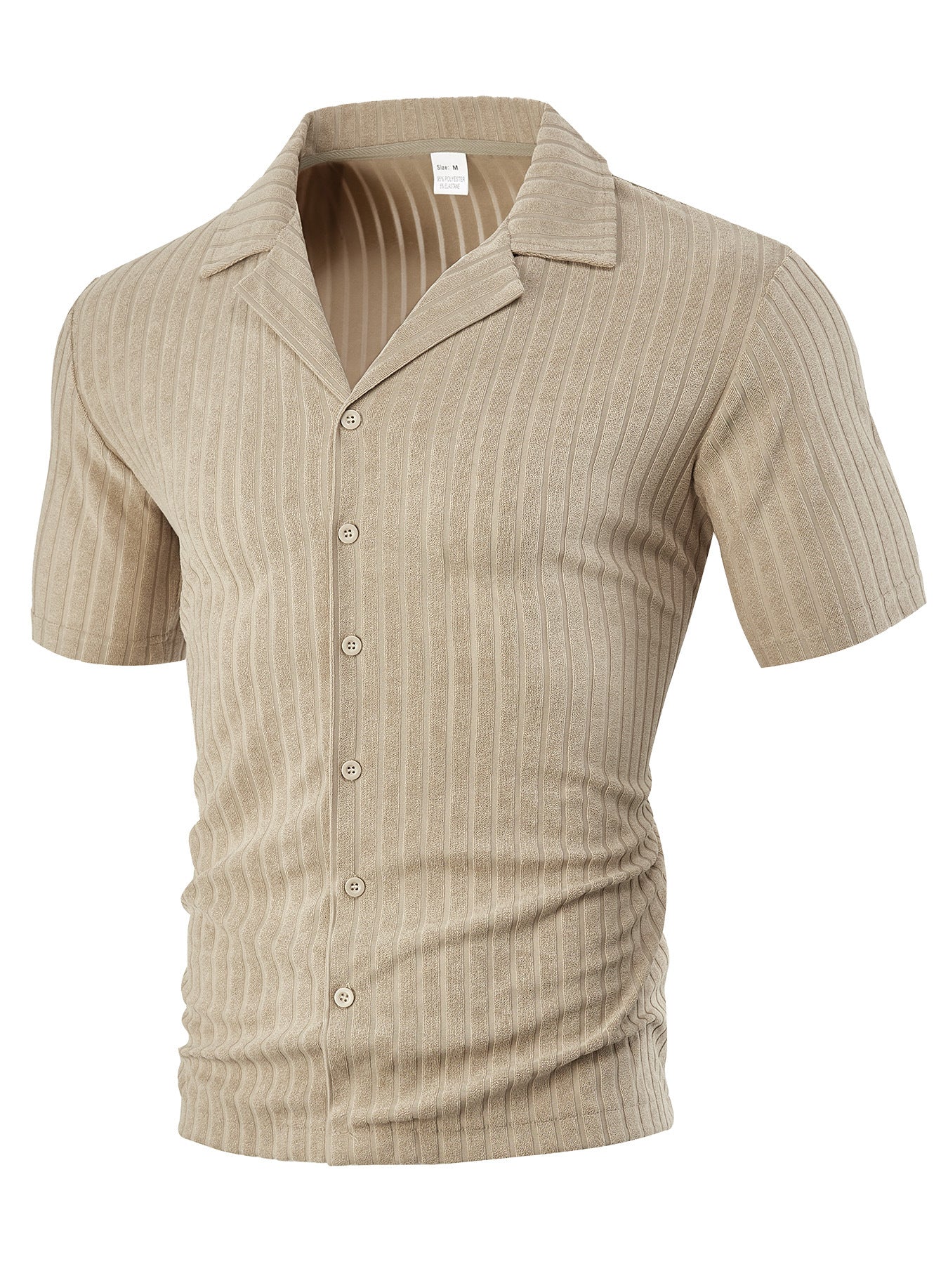 Loose Casual Breathable Lapel Men's Short Sleeve