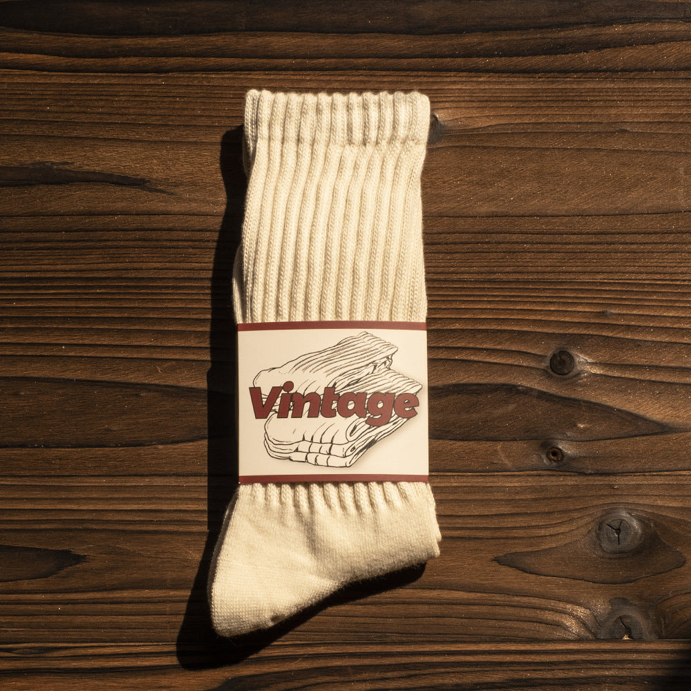 Men's Japanese-style Retro American Long Socks Thick Needle Long Tube