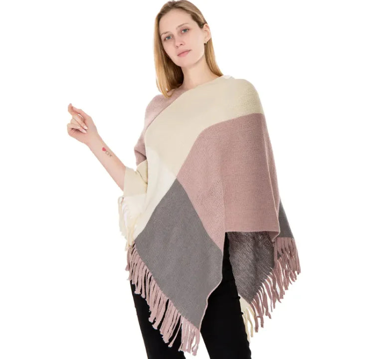 CozyPlaid Strickschal