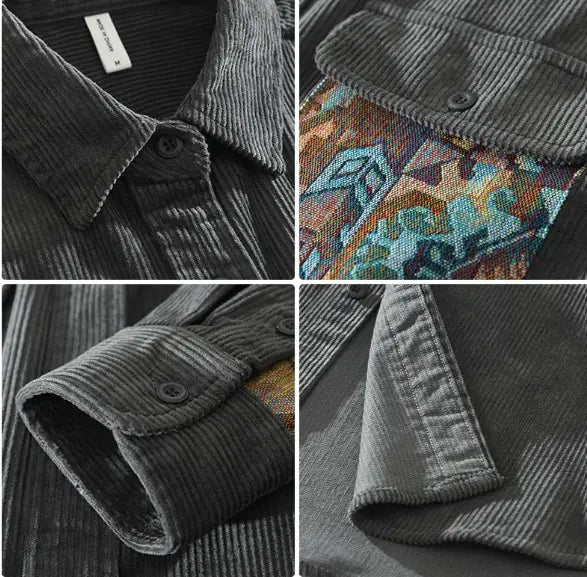 Langarmshirt im Retro-Stil im japanischen Stil