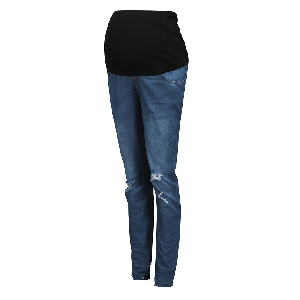 Zerrissene Umstandsjeans