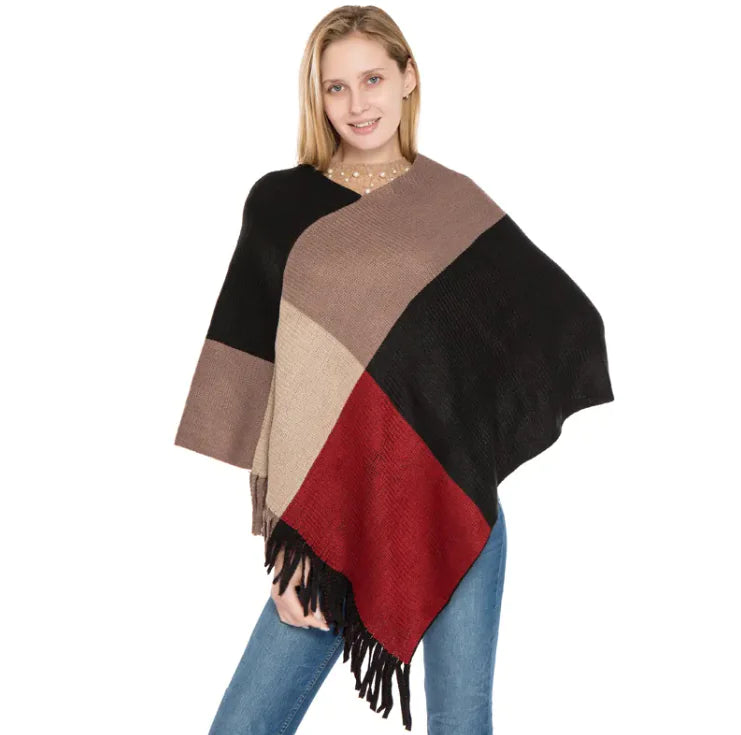 CozyPlaid Strickschal